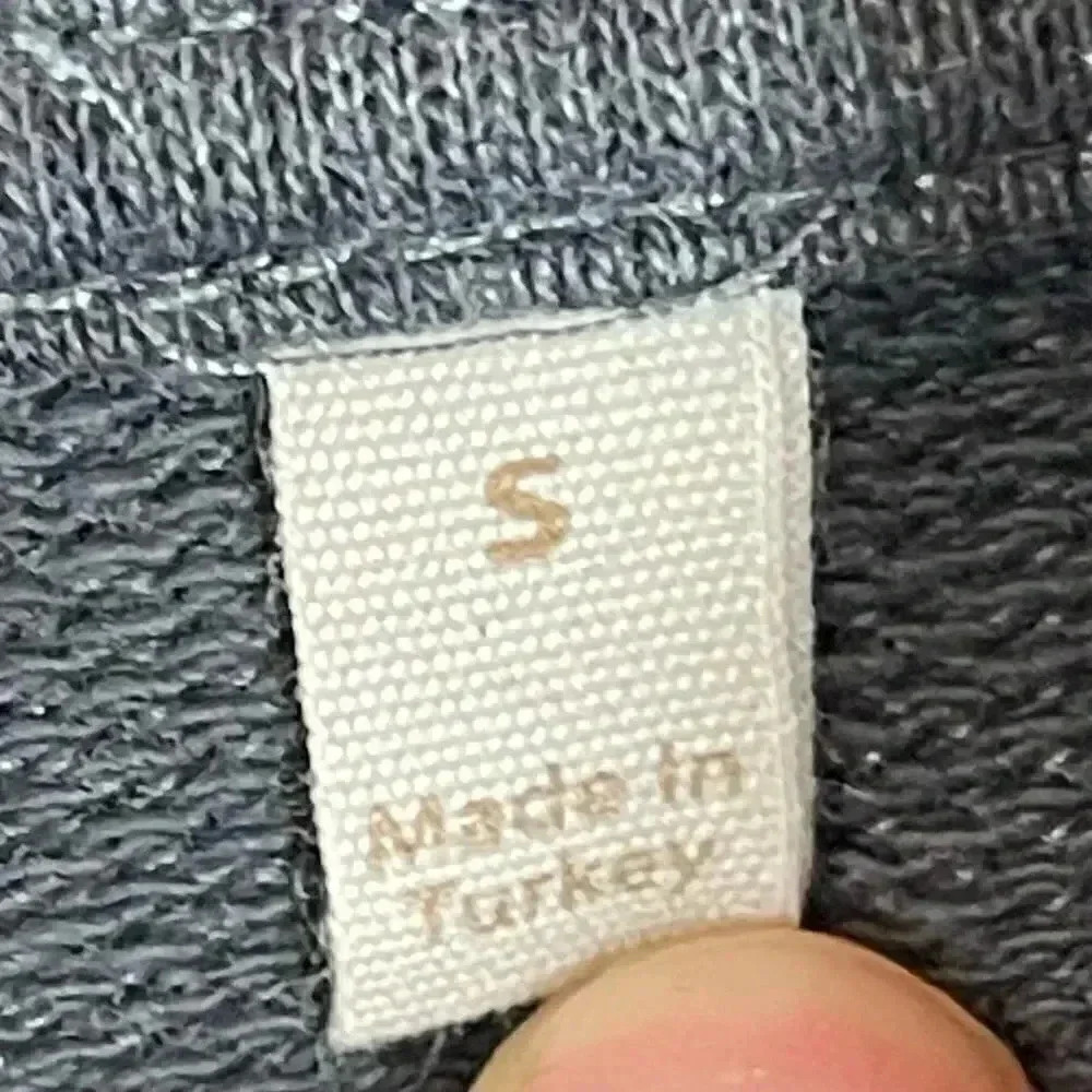 Soft Surroundings Small Gray Soho Hoodie Sweater Patch Pocket Slit Drawstring Sm - Picture 4 of 9